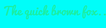 Image with Font Color 1BEEA2 and Background Color 00FDF9